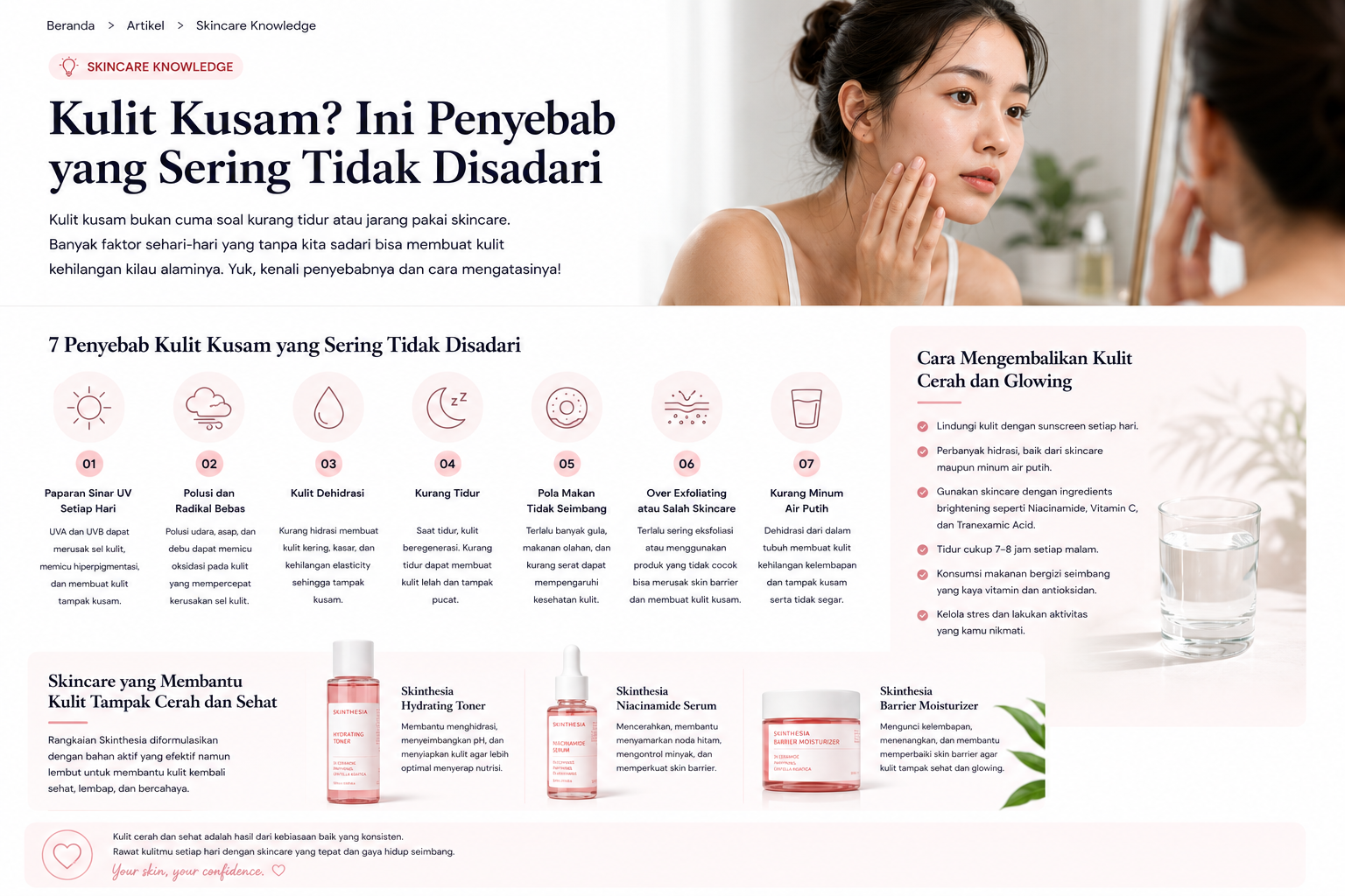 Kulit Kusam? Ini Penyebab yang Sering Tidak Disadari
